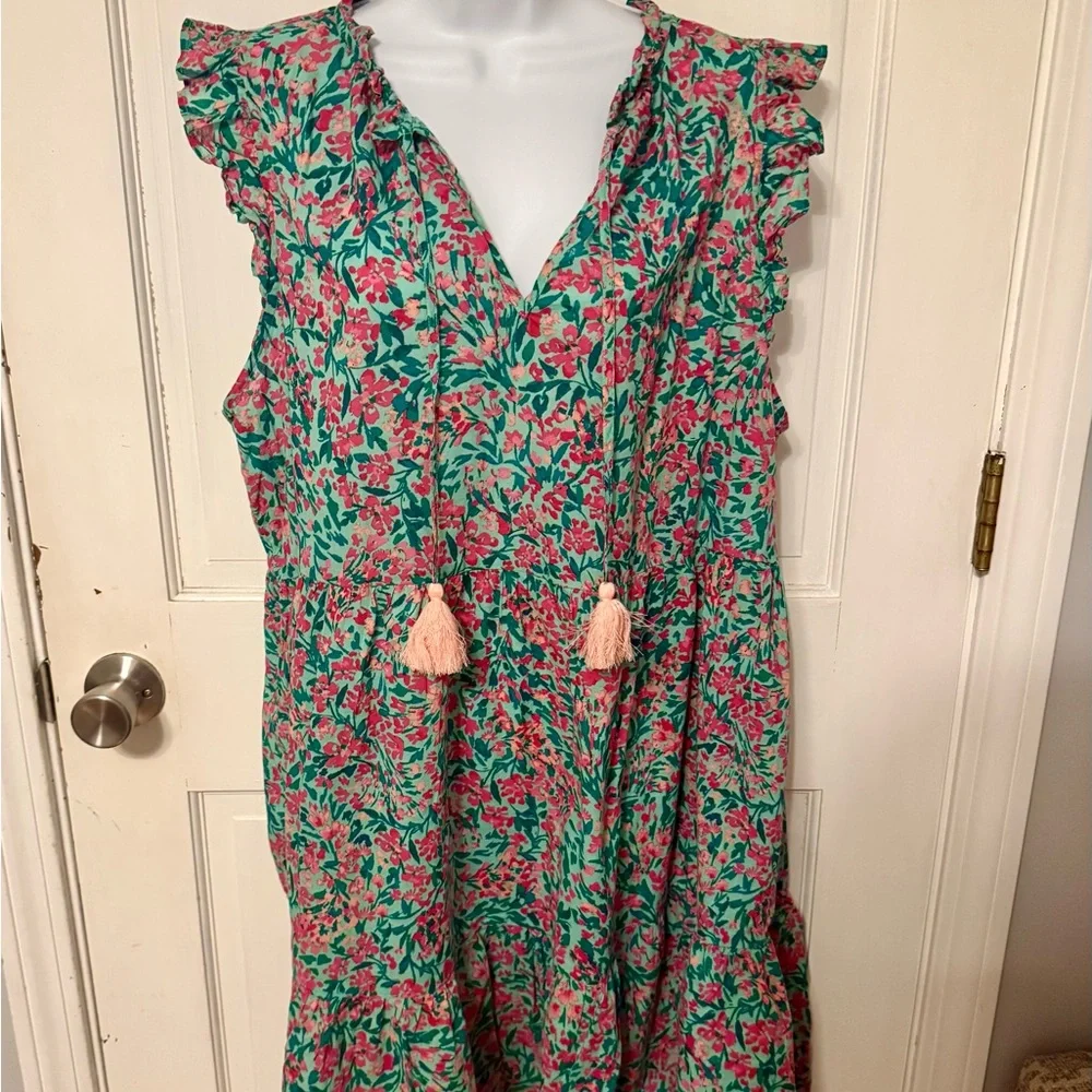 J. Crew Multicolor Floral Cover Up Dress - Picture 1 of 5
